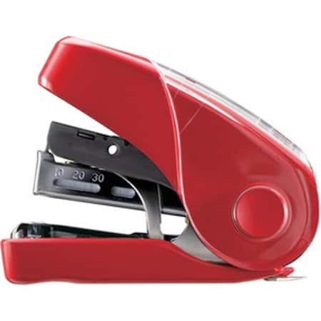 Pen2Paper Flat Clinch Mini Desktop Stapler, Red PE3735986